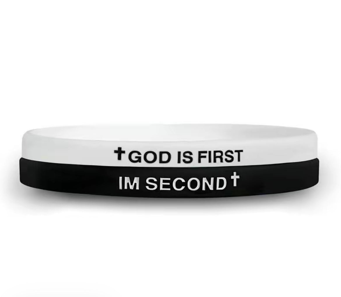 2 Pack God Is First Im Second Bracelet