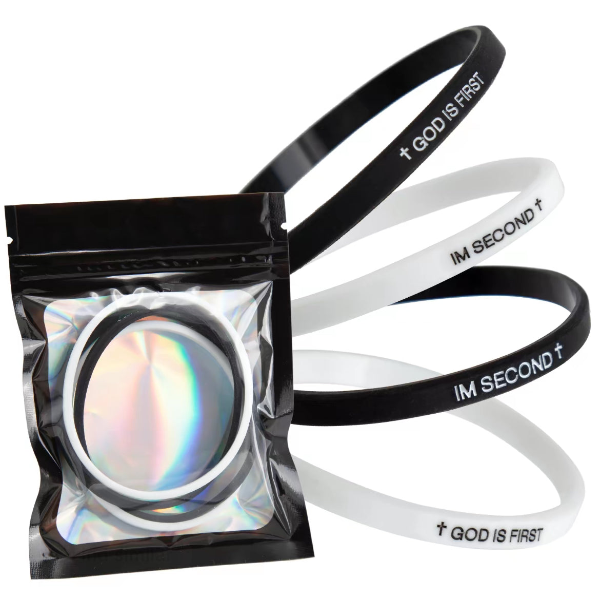 2 Pack God Is First Im Second Bracelet