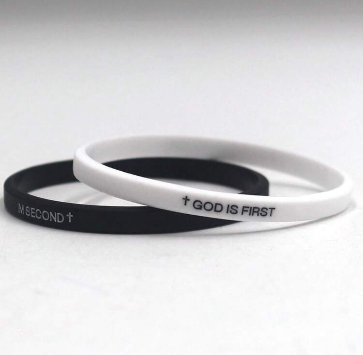 2 Pack God Is First Im Second Bracelet