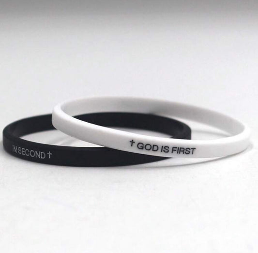 2 Pack God Is First Im Second Bracelet